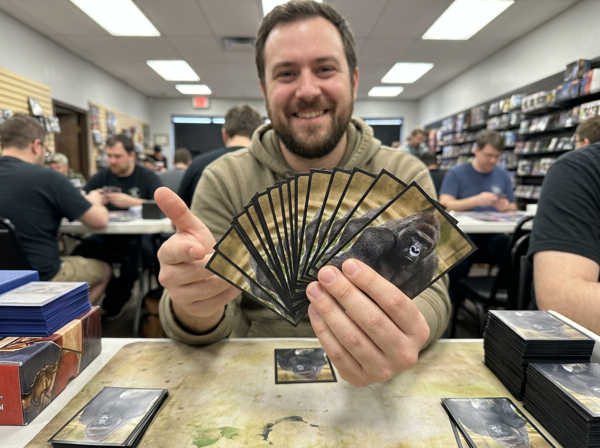 Raccoon Ridge Gaming custom TCG playmats, sleeves, deck boxes and slab cards